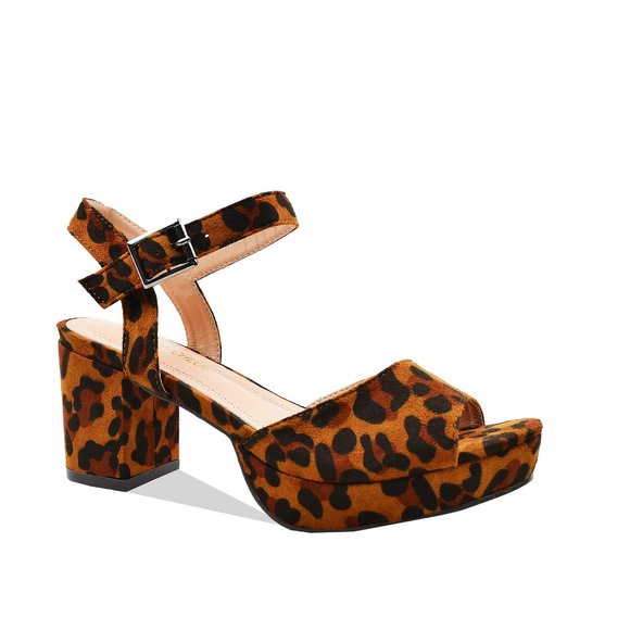 WOMEN'S ANKLE STRAP BLOCK HEELS - Picture 2 of 5